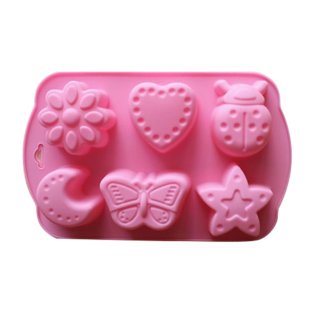 Harpily Cake Molds DIY Silicone Mold SunFlower Insect Cake Chocolate Candy With 6 Holes