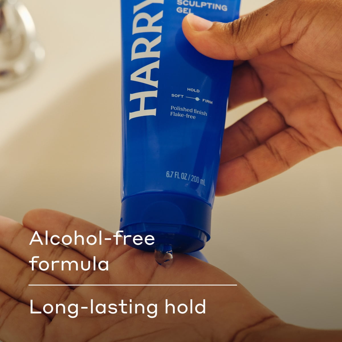 Harry's Men's Sculpting Hair Gel, Firm Hold with Polished Finish, 6.7 fl oz