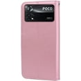 thumbnail image 3 of Wallet Holster Case for Xiaomi Poco X4 Pro 5G,Rose Flower Pattern Shockproof PU Leather Case with Magnetic Clasp and Card Slots Holder Cover for Xiaomi Poco X4 Pro 5G MG Pink, 3 of 18
