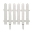 thumbnail image 2 of Plastic Garden Edging Fence, Easy Assembly Weather Resistant Mini Border Fence, Stable Reusable Yard Divider, Multi Purpose Landscape Barrier for Flower Bed Lawn Path Patio Outdoor Decor, 2 of 6