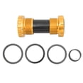 thumbnail image 1 of Bikes Bottom Bracket, Aluminum Alloy Frame BB91 Bike Bottom Bracket Accuracy Machined Thread With 3 Adjustment Washers For Riding Gold, 1 of 8