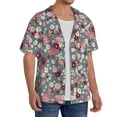 thumbnail image 2 of Goofa Daisies Flowers Printed Men's Casual Short-sleeved Shirt,Lightweight Breathable Button-down,Summer Casual men's top,Versatile Fashion shirt-3X-Large, 2 of 7