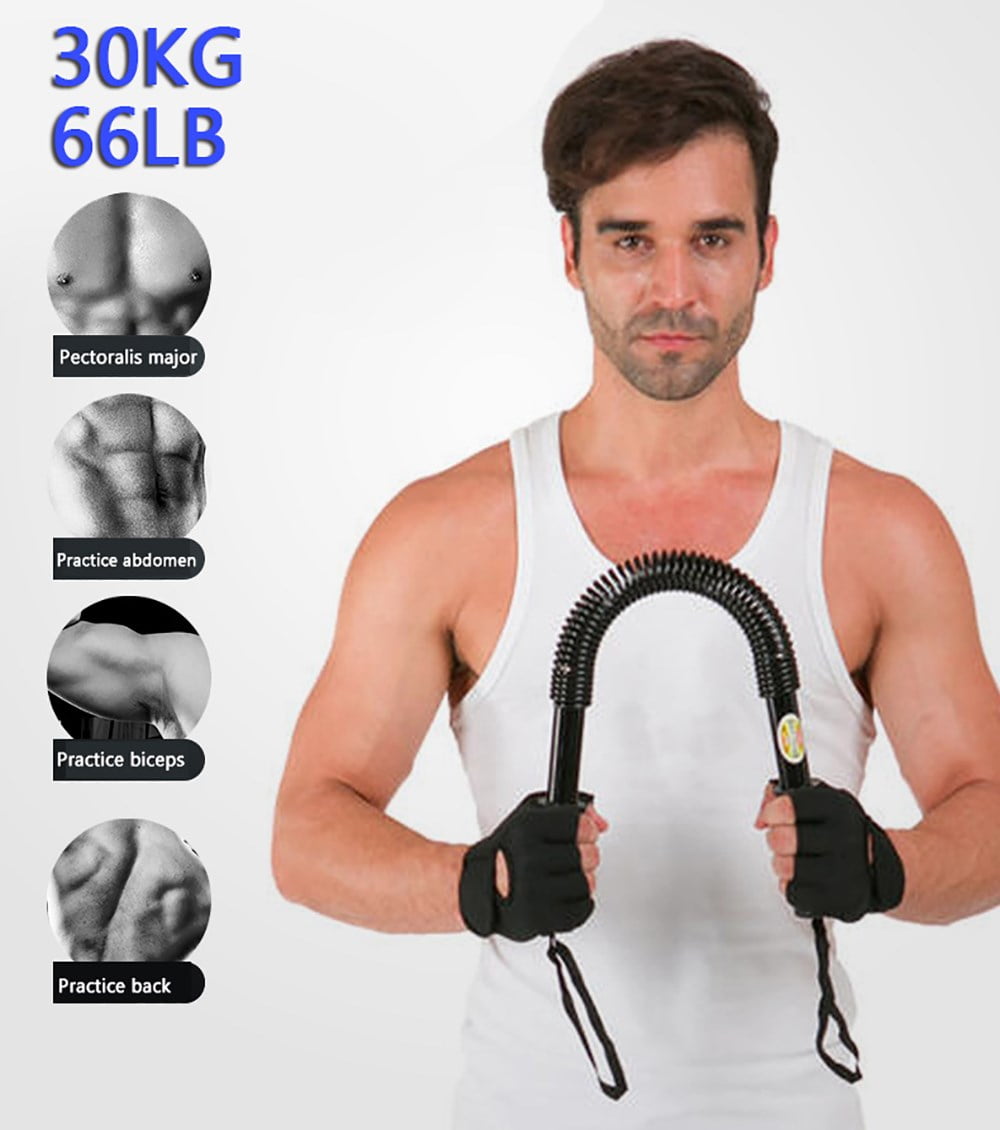 Motor Genic Heavy Duty Spring Chest Power Bar Twister Upper Body Arms