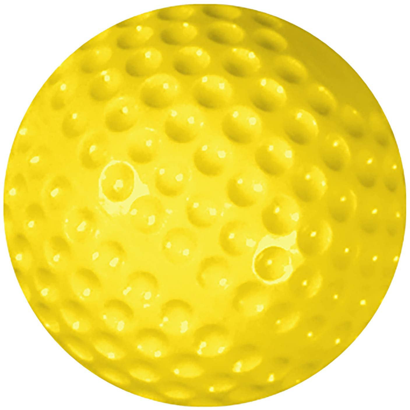 CHAMPRO 9 Inch Hole Balls Baseball/Softball Practice Plastic White 12Pk CBB-51D 