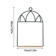 thumbnail image 3 of Metal Hummingbird Swing with Wooden Perch - Outdoor Bird Swing Stand for Small Birds, Garden Decor & Cage Accessory, 3 of 5