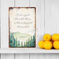 thumbnail image 2 of 2 Corinthians 4 18 Eternal Bible Verse Wall Decor Metal Tin Sign Scripture Wall Art, Scripture Poster Pictures for Bedroom Painting Decor for Bathroom Contemporary Artwork (8x12 in), 2 of 5