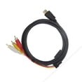 thumbnail image 4 of HDMI to AV adapter HD computer to TV Lotus yellow red White audio and video conversion line without chip, 4 of 5