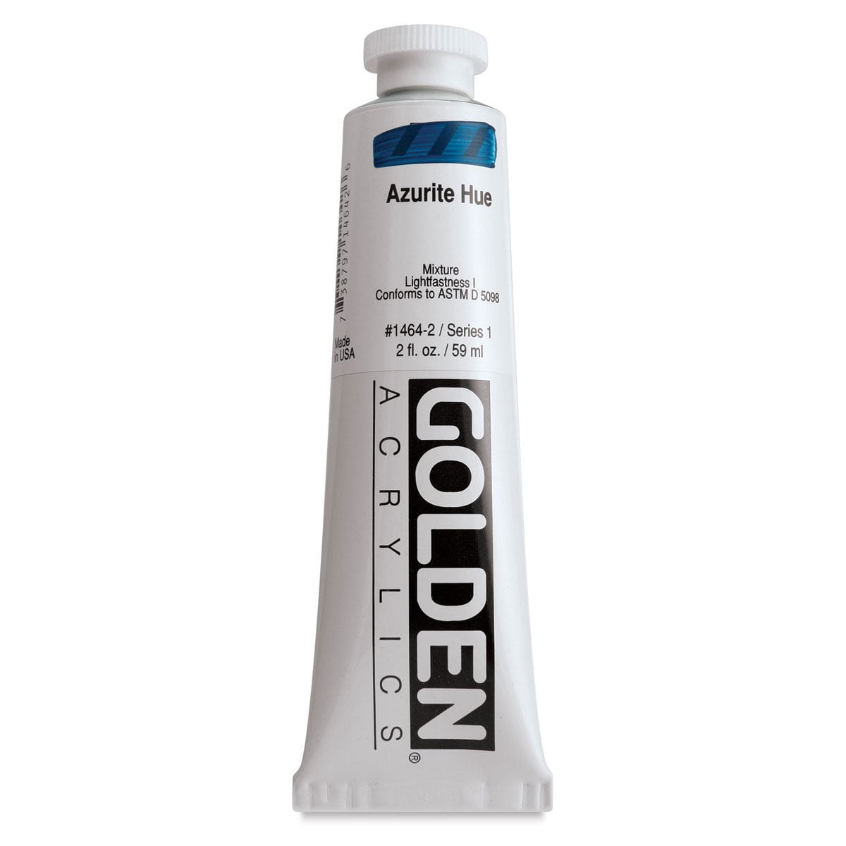 Golden Heavy Body Artist Acrylics - Azurite Hue, 2 oz Tube
