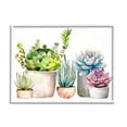 thumbnail image 4 of Stupell Industries Succulent Plants Floral Nature Botanical & Floral Painting White Framed Art Print Wall Art, 4 of 5