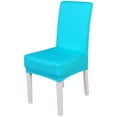 thumbnail image 1 of Housses de Chaise Extensibles en Polyester Spandex Tricoté 2 Pcs (Turquoise), 1 of 3