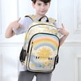 thumbnail image 6 of FORMRS School Backpack 17" Student Travel Bag with Laptop Compartment, Purple Rainbow Clouds, 6 of 7
