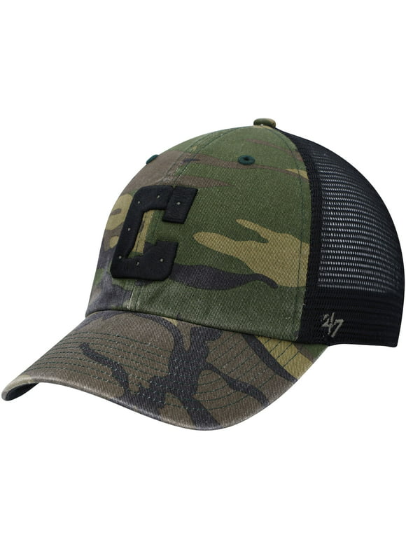 Men's '47 Camo Indianapolis Colts Branson Clean Up Trucker Hat - OSFA