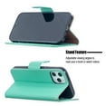 thumbnail image 2 of Allytech Wallet Case Cover for Apple iPhone 12 Pro Max 6.7-inch, Premium PU Leather Folio Flip Kickstand Credit Cards Holoder Hand Wrist Strap TPU Back Cover for Apple iPhone 12 Pro Max,Green, 2 of 6