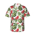 thumbnail image 2 of Goofa Watermelons Hawaiian Shirt for Men, Unisex Summer Beach Casual Short Sleeve Button Down Shirts,Aloha Tropical Floral print shirt-Small, 2 of 9