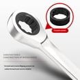 thumbnail image 4 of pitrice 18mm Ratchet Spanner 72 Teeth Design Ratchet Wrench Chrome Vanadium Steel Fixed Head Spanner for Construction Electrical Automobile Maintenance, 4 of 8