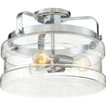 thumbnail image 7 of Ashley Harbour Transitional 3-Lights Semi Flush Mount Lights, Silver, 7 of 7