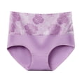 thumbnail image 3 of Inglocry Leakproof Panties,Leakproof High-Waist Tummy-Control Butt-Lifting Panties Purple XL, 3 of 5