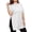 White, variant on Oversized Tshirt Dress Women Crew Neck Side Slit Womens Blouses Loose Lightweight Casual Womens Summer Tops Short Sleeve