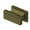 Antique Brass, variant on Deltana AN138U14 Contemporary Knob, Anvil, 3/4" x 1-1/2" x 7/8" in Polished Nickel