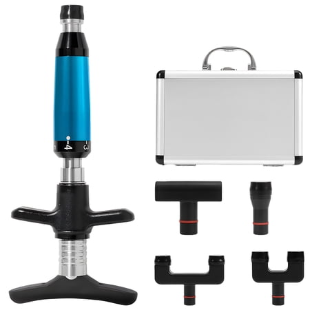 Spinal Adjusting Tool, Manual Chiropractic Activator with 4 Massage Heads, 300N Force, Adjustable Compression for Relaxing Body