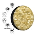 thumbnail image 3 of Bingfone Mermaid Fish Scale Spare Tire Cover Weatherproof Universal Wheel Protectors for RV Camper Travel Trailer SUV Truck-16 inch, 3 of 8