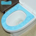 thumbnail image 1 of Eco-Friendly Silicone Toilet Seat Cover, Year-Round Comfort for All Seasons, Waterproof & Easy to Clean, Static Adhesion Technology for Tool-Free Installation, Factory Direct Hot Sale, Sky Blue Design, 1 of 6