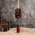 thumbnail image 1 of Aromatherapy Car Pendant - Tassel Wax Tablet with Immortal Flower Fragrance & Essential Oil Soybean Wax, 1 of 5