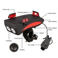 thumbnail image 6 of Yuedong 4 In 1 Multifunctional Bike Light Flashlight Headlight Bike Horn Mobile Phone Stand Power Bank Cycling Front Lamp, 6 of 12