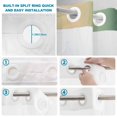 thumbnail image 4 of No Hook Shower Curtain, Green Ombre Shower Curtains for Bathroom with See Through Top Window, Modern Yellow Gradient Farmhouse Art Waterproof & Washable Bath Curtain 66"x72", 4 of 9