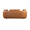 thumbnail image 5 of Perten Japandi Style Mid-Century Modern Living Room Leather Sofa in Cognac Tan, 5 of 6