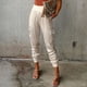 thumbnail image 1 of Joggers de satén con tobillo cónico, joggers de satén para mujer, joggers de satén con cintura elástica elástica, joggers de satén para mujer, funcionalidad inteligente, 1 of 8