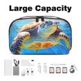 thumbnail image 3 of Turtle Hard Drive Bag Travel Organizer Phone Charger Organizer Small Electronics Travel Organizer Waterproof Oxford Fabric 5.9x9.44x3.14 in, 3 of 6