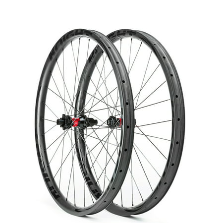 Knight Composites 27.5 Enduro Bicycle Wheelset (Black - 27.5in Enduro/DT Swiss 240 Boost 6B Disc/Sapim CX Ray, Shimano