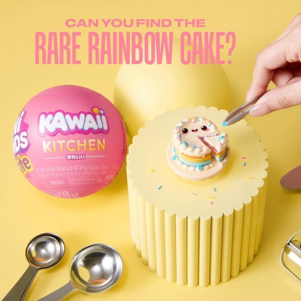 ZURU Mini Brands Create Kawaii Kitchen Serie 1 – Kit DIY de Comida Kawaii – Crea 10 Mini Platillos – 3 Años+