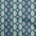thumbnail image 1 of oneOone Cotton Silk Royal Blue Fabric Asian Block Craft Projects Decor Fabric Printed By The Yard 42 Inch Wide, 1 of 4