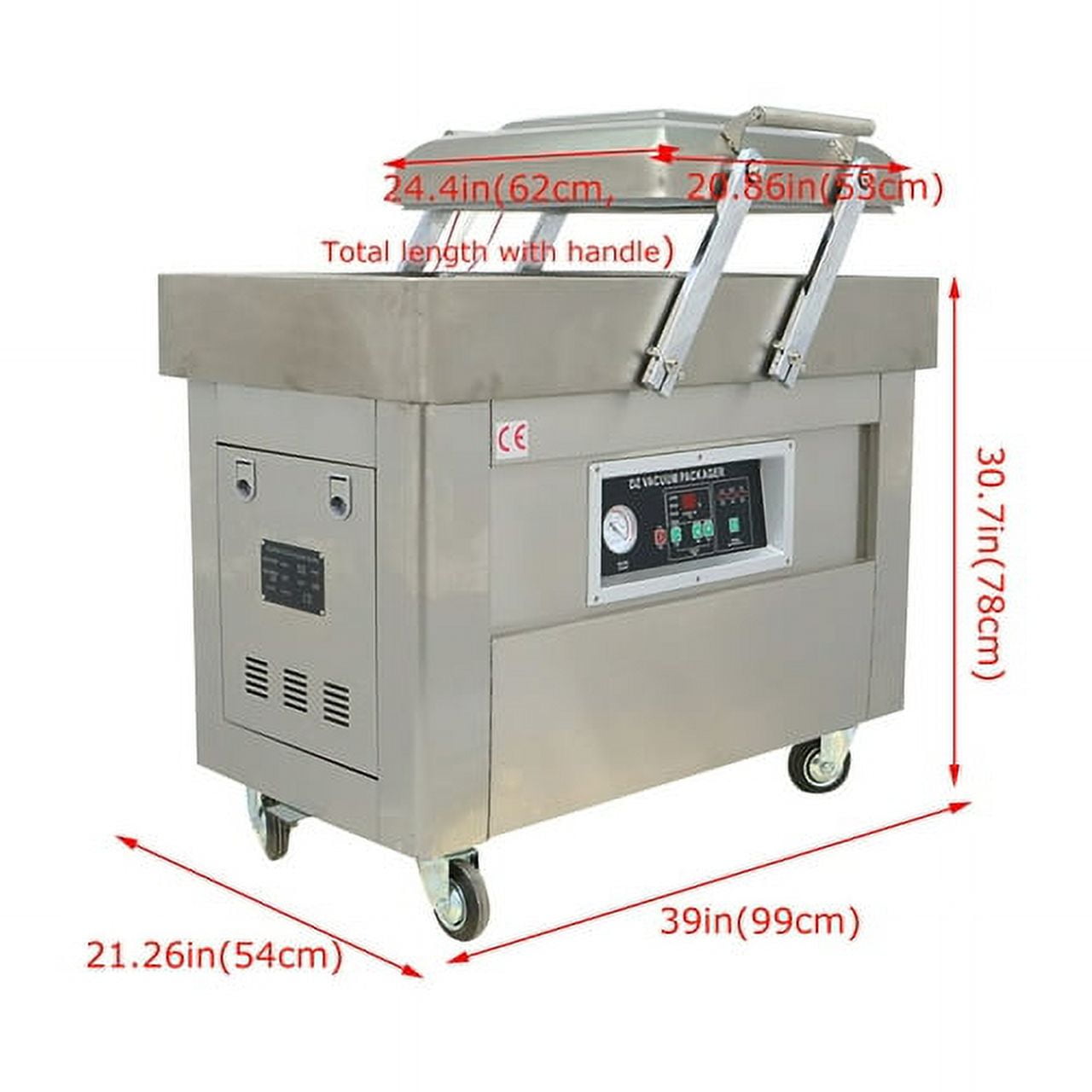 Vacuum Sealing Packaging Machine Food Sealer Two Chambers 220V
