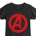 thumbnail image 3 of Marvel The Avengers - A Logo - Toddler And Youth Girls Fitted Short Sleeve Graphic T-Shirt, 3 of 5