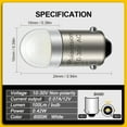 thumbnail image 2 of Ruiandsion BA9S LED Car interior Light Bulb 12V 24V Dashboard Light 6000K White 2pcs, 2 of 7