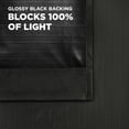 thumbnail image 5 of Smart Curtains Kelsey Light Zero 100% Blackout Window Curtains, 40" x 84", Black, 2 Panels, 5 of 7