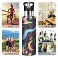 thumbnail image 7 of Yayeee 20oz Insulated Water Bottle Double Wall Stainless Steel with Flip Straw Lid, Zodiac Stars, 7 of 7