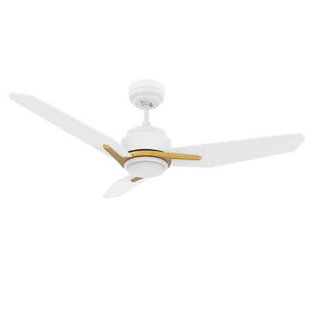 

Smaair 52 White/Wood Smart Ceiling Fan with Remote and Dim Light 3 Blade