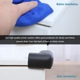 thumbnail image 5 of Unique Bargains Desk Table Edge Foam Corner Cushion Guards Soft Bumper Protector 2pcs Black, 5 of 7