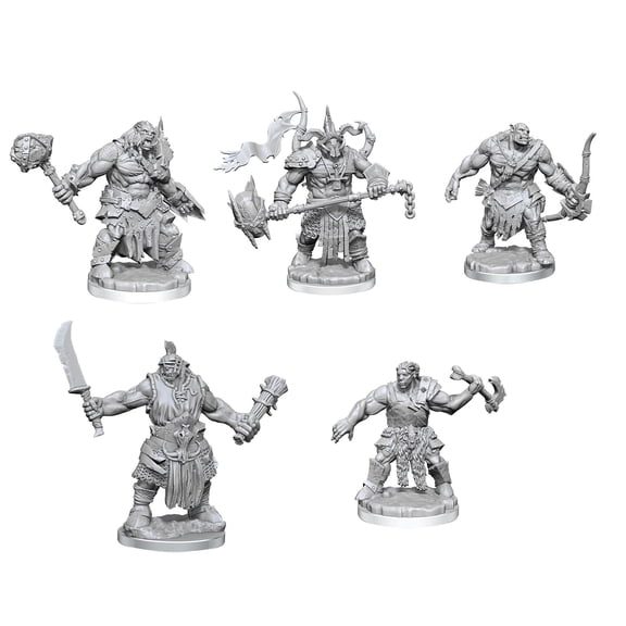 D&D Frameworks: Orcs Miniatures Set - Unpainted Unassembled Customizable Miniatures. Dungeons & Dragons