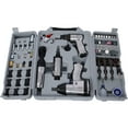 thumbnail image 2 of 44-Piece Professional Air Tool Accessory Kit, Accessories Kit with Impact Wrench, Air Ratchet, Die Grinder, Blow Gun, Air Hammer, Dual Air Chuck,Tire Gauge,and Accessories,Air Tool for Workshop,Silver, 2 of 7