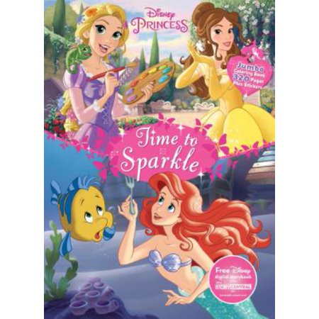 Download Time to Sparkle Jumbo Coloring Book (Disney Princess ...