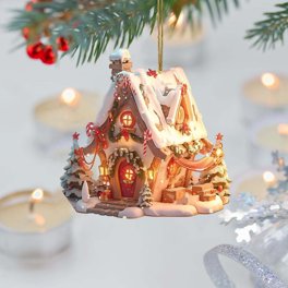 Bonhomme en pain d'épices décoratif à suspendre en fibre de bois assortie 8 cm 12 Bonhomme en pain d'épices décoratif à suspendre en fibre de bois assortie 8 cm 12