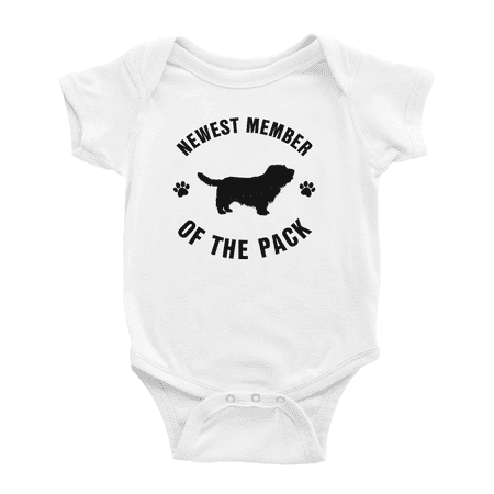 

Newest Member of The Pack Glen of Imaal Terrier Dog Funny Baby Jumpsuits Boy Girl