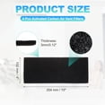thumbnail image 2 of Uxcell 4 Pcs Activated Carbon Air Vent Filters (4"x10") -Charcoal Vent Filters Dust Control Floor Registers Freshener for Air Purifier/Floor/Ceiling, Black, 2 of 7