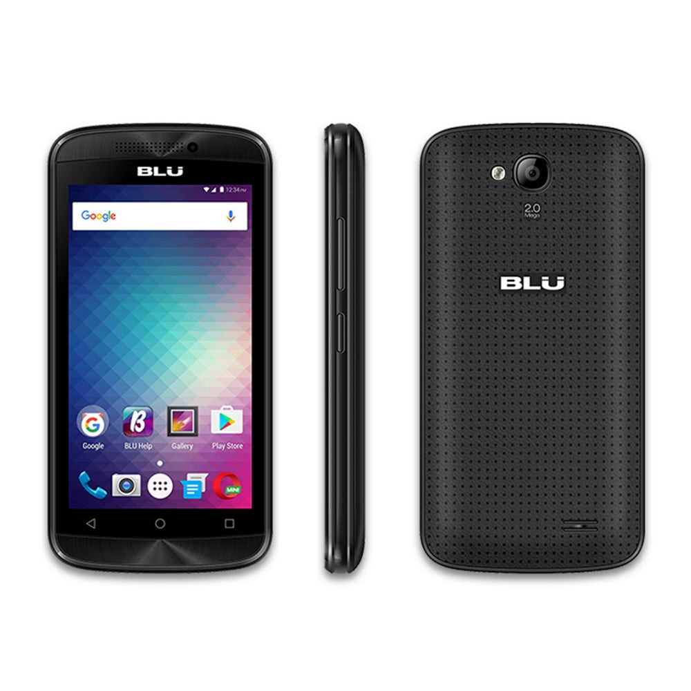 BLU Advance 4.0M 4" Cell Phone 4GB 2MP GSM Unlocked Android A090L Black