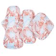 thumbnail image 1 of 3 Size (Style E)Cloth Pads Including 3Pcs Bamboo Charcoal Cloth Reusable Menstrual Pads/Reusable Sanitary Pads/Mama Panty Liners (1S,1M,1XL), 1 of 4
